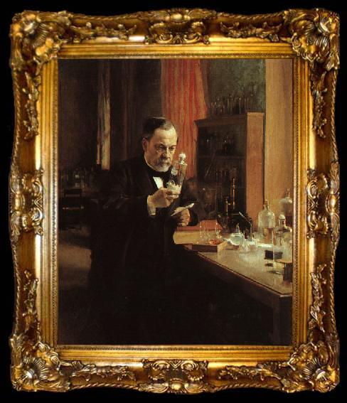 framed  Albert Edelfelt Portrait of Louis Pasteur, ta009-2
